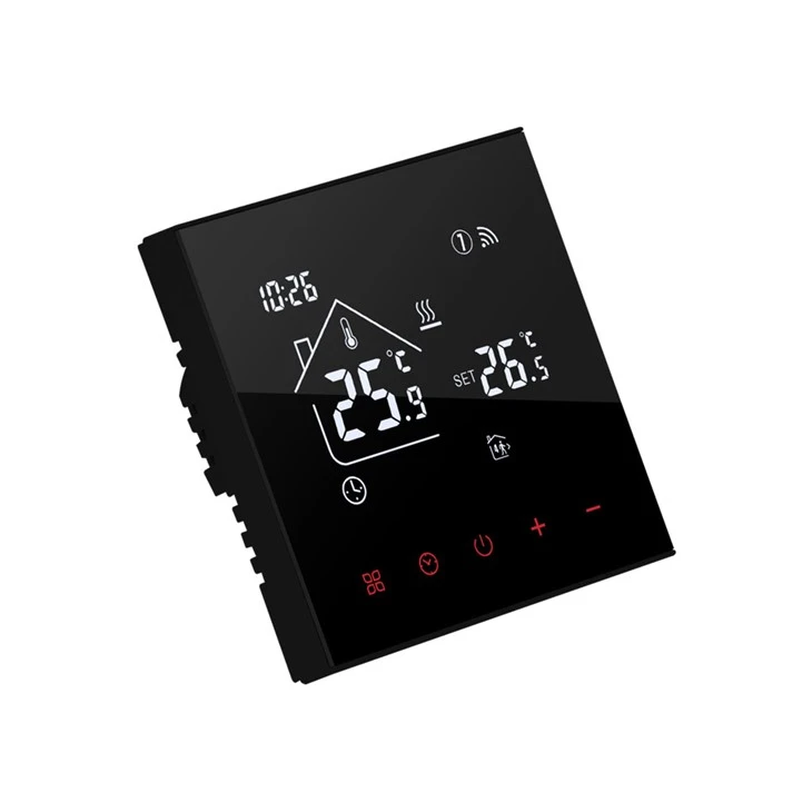 black Zigbee thermostat